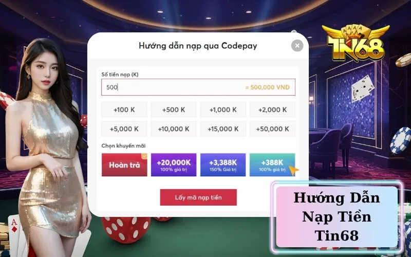 Hướng Dẫn Nạp Tiền Tin68