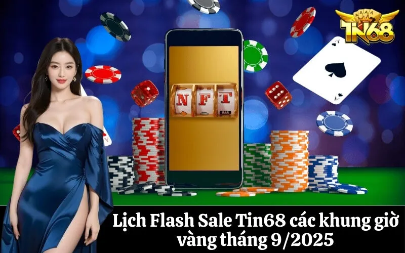 Lịch Flash Sale Tin68 các khung giờ vàng tháng 92025